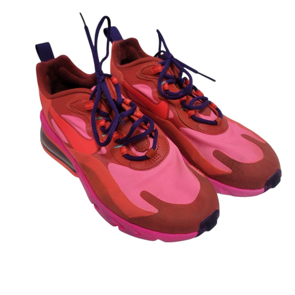 Nike Air Max 270 React AT6174-600 Women's Size 6 08/29/19 Excellent Condition - Picture 2 of 10